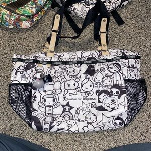 超美品★LeSportsac ボディバッグ ホワイト　斜め掛け　tokidoki 超美品☆LeSportsac ボディバッグ ホワイト 斜め掛け tokidoki
